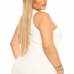 Fashion Nova Jenna Ribbed Midi Dress - White -Fashion Nova Dresses Shop 04 04 22Studio1 KJ RL 14 35 57 47 RD43260 White 16553 PLUS PB