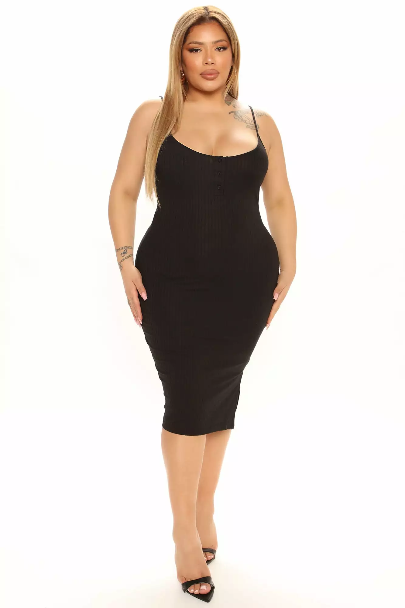 Fashion Nova Clear Skies Midi Dress - Black 8 Fashion Nova Clear Skies Midi Dress - Black - Image 6