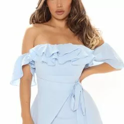 Fashion Nova Mara Off Shoulder Maxi Dress - Light Blue 14 Fashion Nova Mara Off Shoulder Maxi Dress - Light Blue -Fashion Nova Dresses Shop 04 07 21Studio2 CE SD 11 03 02 15 HF21E329 LightBlue 36126 NT