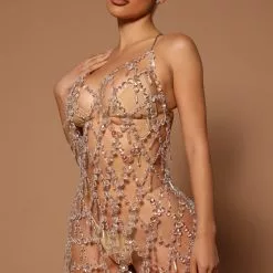 Fashion Nova Chantel Embellished Dress - Silver -Fashion Nova Dresses Shop 04 07 22Studio5 ME KP 09 09 38 4 A25958 Silver P 0065 KL