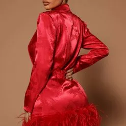 Fashion Nova Brianna Feathered Blazer Dress - Red 11 Fashion Nova Brianna Feathered Blazer Dress - Red -Fashion Nova Dresses Shop 04 07 22Studio5 ME KP 10 46 58 15 B24360 Red 0189 EH