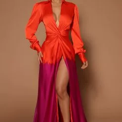 Fashion Nova Melissa Ombre Maxi Dress - Orange/combo -Fashion Nova Dresses Shop 04 07 22Studio5 ME KP 10 51 17 16 DR2235 Orangecombo 0190 EH