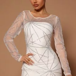 Fashion Nova Cindy Mesh Maxi Dress - White -Fashion Nova Dresses Shop 04 07 22Studio5 ME KP 13 29 14 30 FNT586 White P 0365 KL