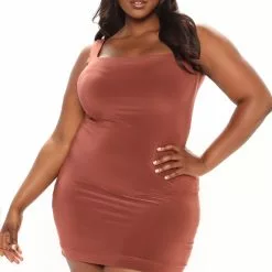 Fashion Nova Look Beyond Double Lined Mini Dress - Brown -Fashion Nova Dresses Shop 04 08 22Studio1 KJ KP10 10 21 4 DX7526 Brown 0025 PLUS KS