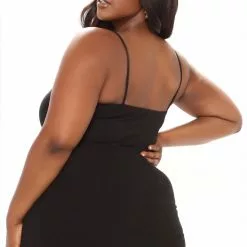 Fashion Nova Nikki Midi Dress - Black -Fashion Nova Dresses Shop 04 08 22Studio1 KJ KP10 31 24 10 RD44789 Black 0098 PLUS KS