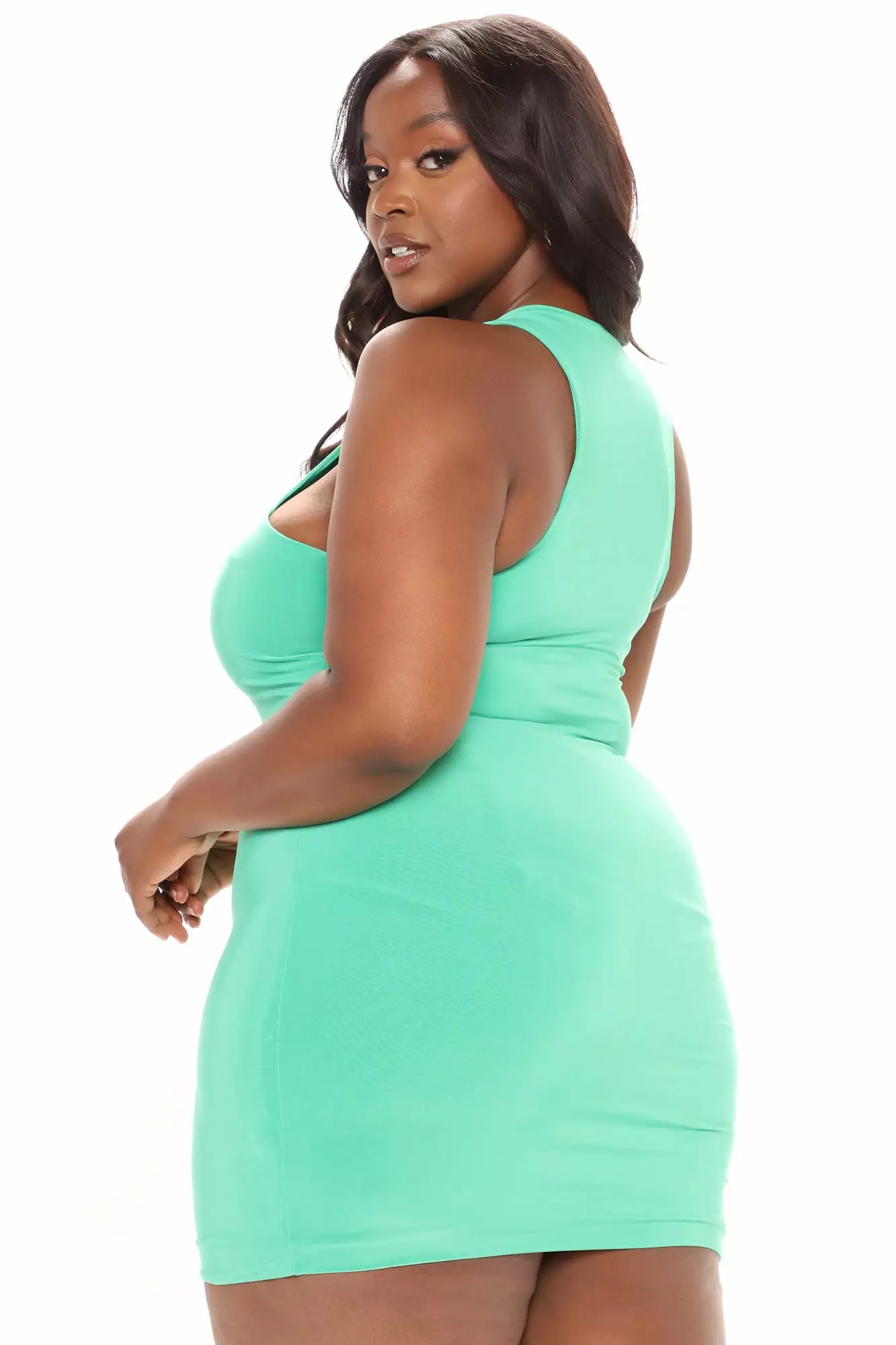 Fashion Nova Certified Love Double Lined Mini Dress - Green 11 Fashion Nova Certified Love Double Lined Mini Dress - Green - Image 9