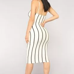 Fashion Nova Twerkin' And Workin' Stripe Dress - White -Fashion Nova Dresses Shop 04 10 18 Studio1 D7024 White 0125 scaled