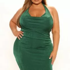 Fashion Nova Cowl And Collective Slinky Midi Dress - Hunter 16 Fashion Nova Cowl And Collective Slinky Midi Dress - Hunter -Fashion Nova Dresses Shop 04 11 22Studio1 SN KP 14 38 21 50 DD8012 Hunter 6932 PLUS EH