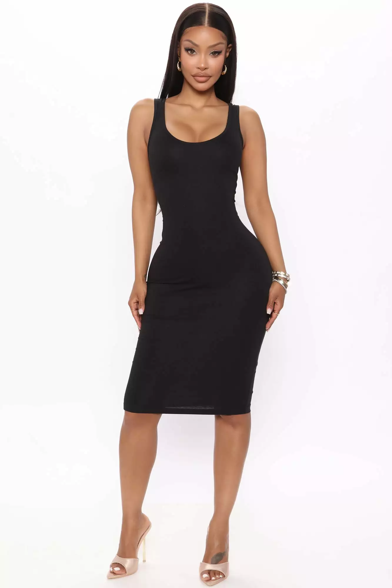 Fashion Nova Maya 2 Pack Midi Dress - Taupe/combo 7 Fashion Nova Maya 2 Pack Midi Dress - Taupe/combo - Image 5