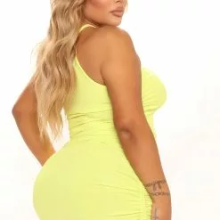 Fashion Nova Ruche It Mini Dress - Lime -Fashion Nova Dresses Shop 04 15 22Studio1 KJ DJ 14 37 11 55 DD762HC57 Lime 1161 PLUS SG