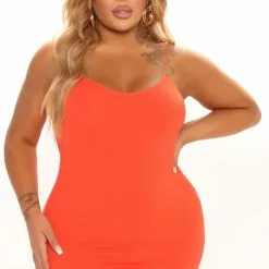 Fashion Nova Sammy Seamless Mini Dress - Orange -Fashion Nova Dresses Shop 04 15 22Studio1 KJ DJ 14 47 20 58 J3G3971C Red P 1191 PLUS SG