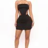 Fashion Nova Overnight Celeb Mini Dress - Black
