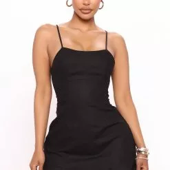 Fashion Nova Eilana Mini Dress - Black