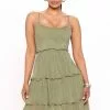 Fashion Nova Carlene Mini Dress - Olive