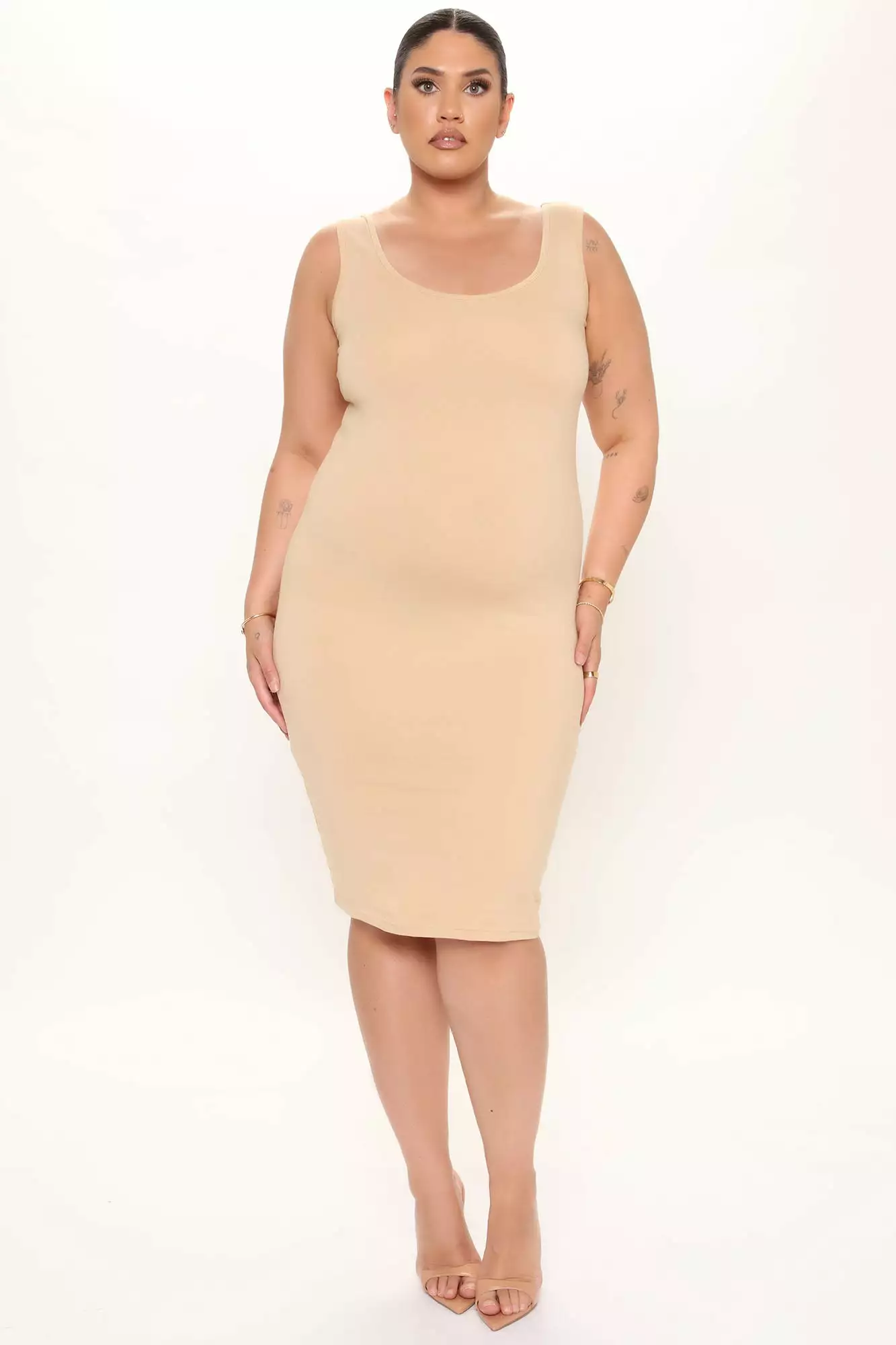 Fashion Nova Maya 2 Pack Midi Dress - Taupe/combo 11 Fashion Nova Maya 2 Pack Midi Dress - Taupe/combo - Image 9