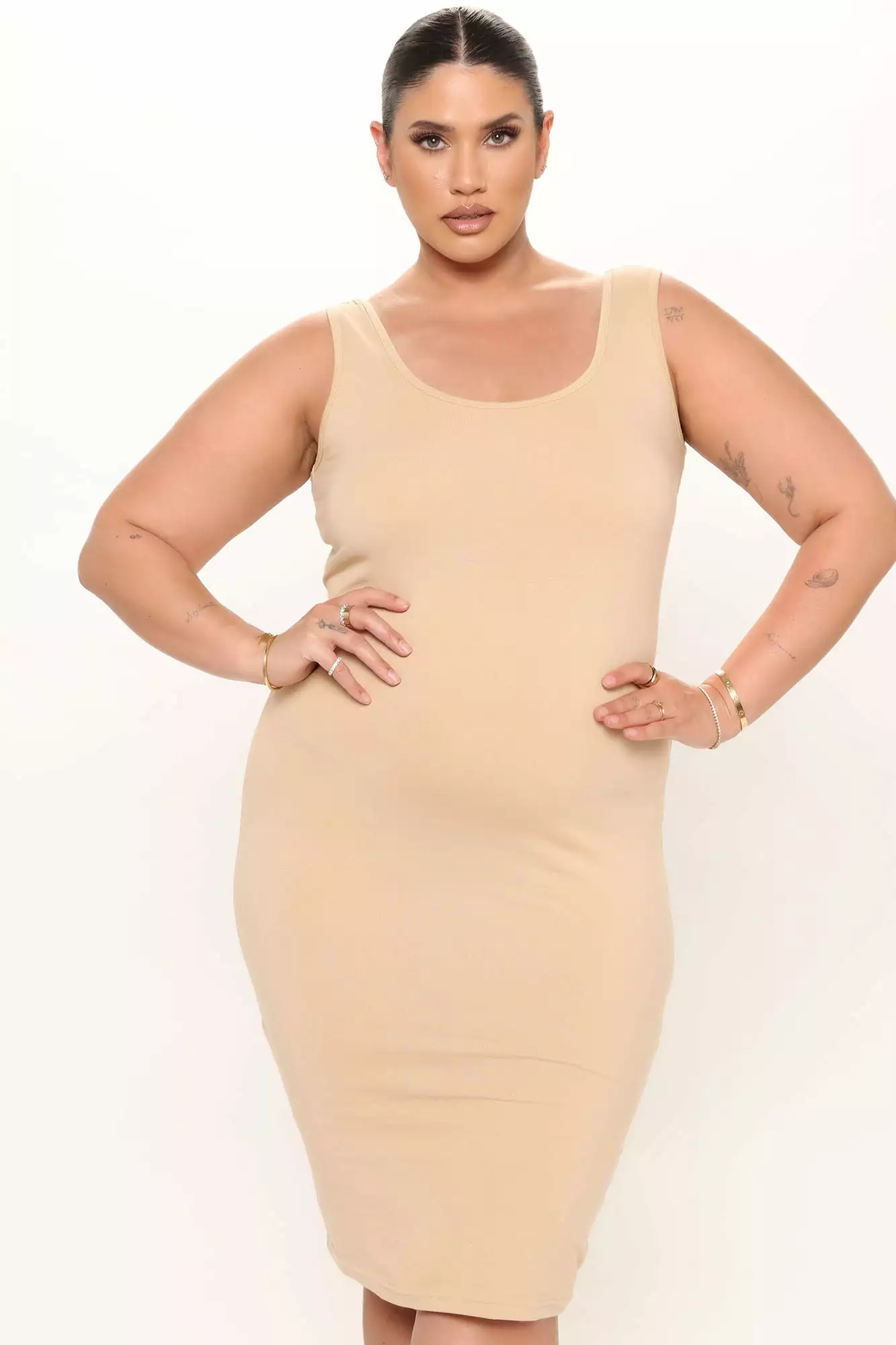 Fashion Nova Maya 2 Pack Midi Dress - Taupe/combo 12 Fashion Nova Maya 2 Pack Midi Dress - Taupe/combo - Image 10