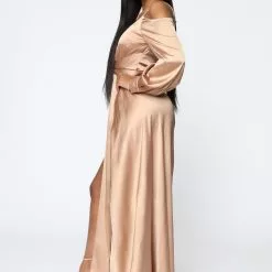 Fashion Nova Mansion Dinner Party Satin Gown - Gold/Brown -Fashion Nova Dresses Shop 04 19 19 Studio 1 DV 11 38 01 10 DWR11457 GoldBrown 0292 AG scaled