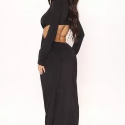 Fashion Nova Kendall Cut Out Maxi Dress - Black -Fashion Nova Dresses Shop 04 21 22Studio2 SN RL 09 25 40 5 57253 Black 0551 EH