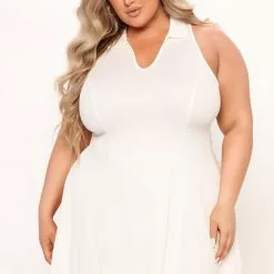 Fashion Nova Becca Fit And Flare Mini Dress - White -Fashion Nova Dresses Shop 04 21 22Studio5 CE KP 15 59 47 83 RD46038 White 15501 PLUS SG