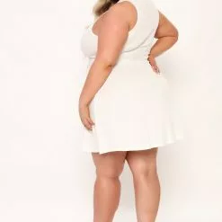 Fashion Nova Becca Fit And Flare Mini Dress - White -Fashion Nova Dresses Shop 04 21 22Studio5 CE KP 15 59 47 83 RD46038 White 15504 PLUS SG