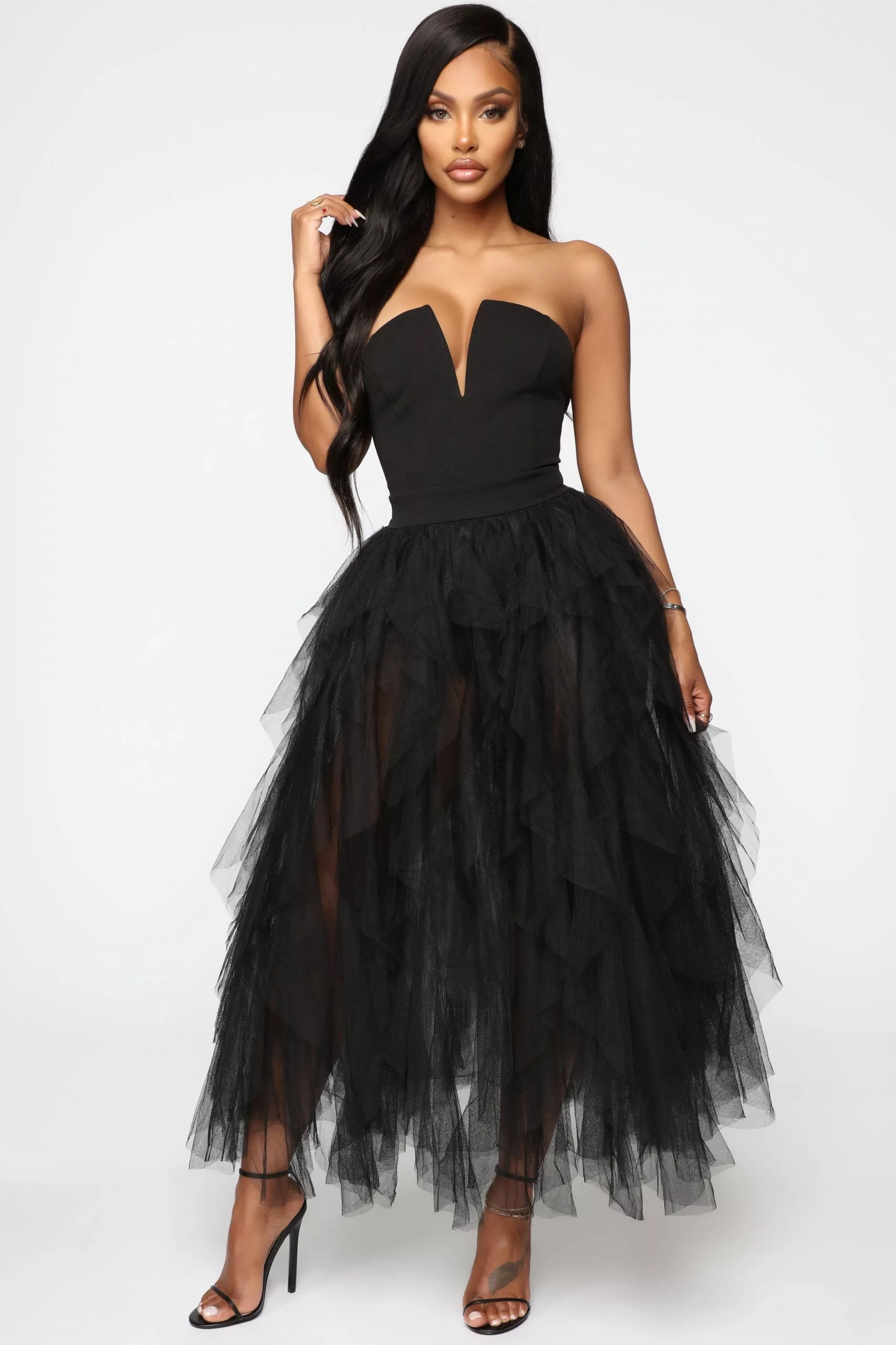 Fashion Nova Caught My Eye Tube Maxi Dress - Black 3 Fashion Nova Caught My Eye Tube Maxi Dress - Black