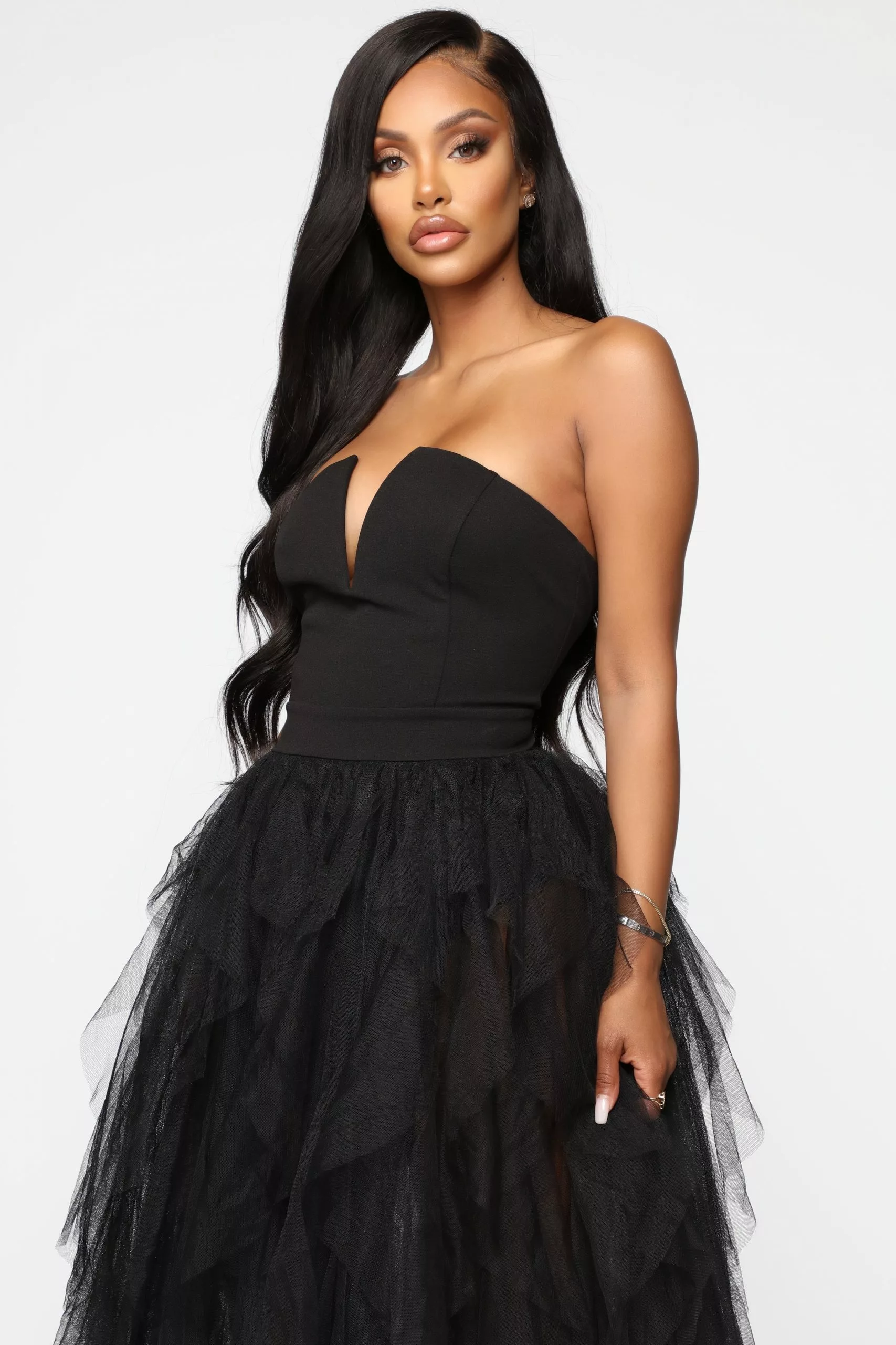 Fashion Nova Caught My Eye Tube Maxi Dress - Black 4 Fashion Nova Caught My Eye Tube Maxi Dress - Black - Image 2