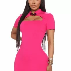 Fashion Nova Kylie Mini Dress - Pink