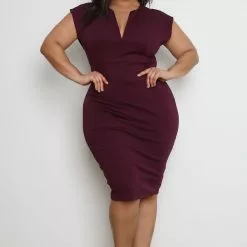 Fashion Nova CEO Moves Midi Dress - Eggplant -Fashion Nova Dresses Shop 04 28 20 Tabria 14 27 46 JP PLUS 33 D8502FN Eggplant 1648 RA