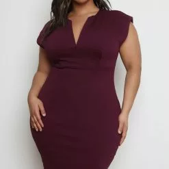 Fashion Nova CEO Moves Midi Dress - Eggplant -Fashion Nova Dresses Shop 04 28 20 Tabria 14 27 49 JP PLUS 33 D8502FN Eggplant 1650 RA