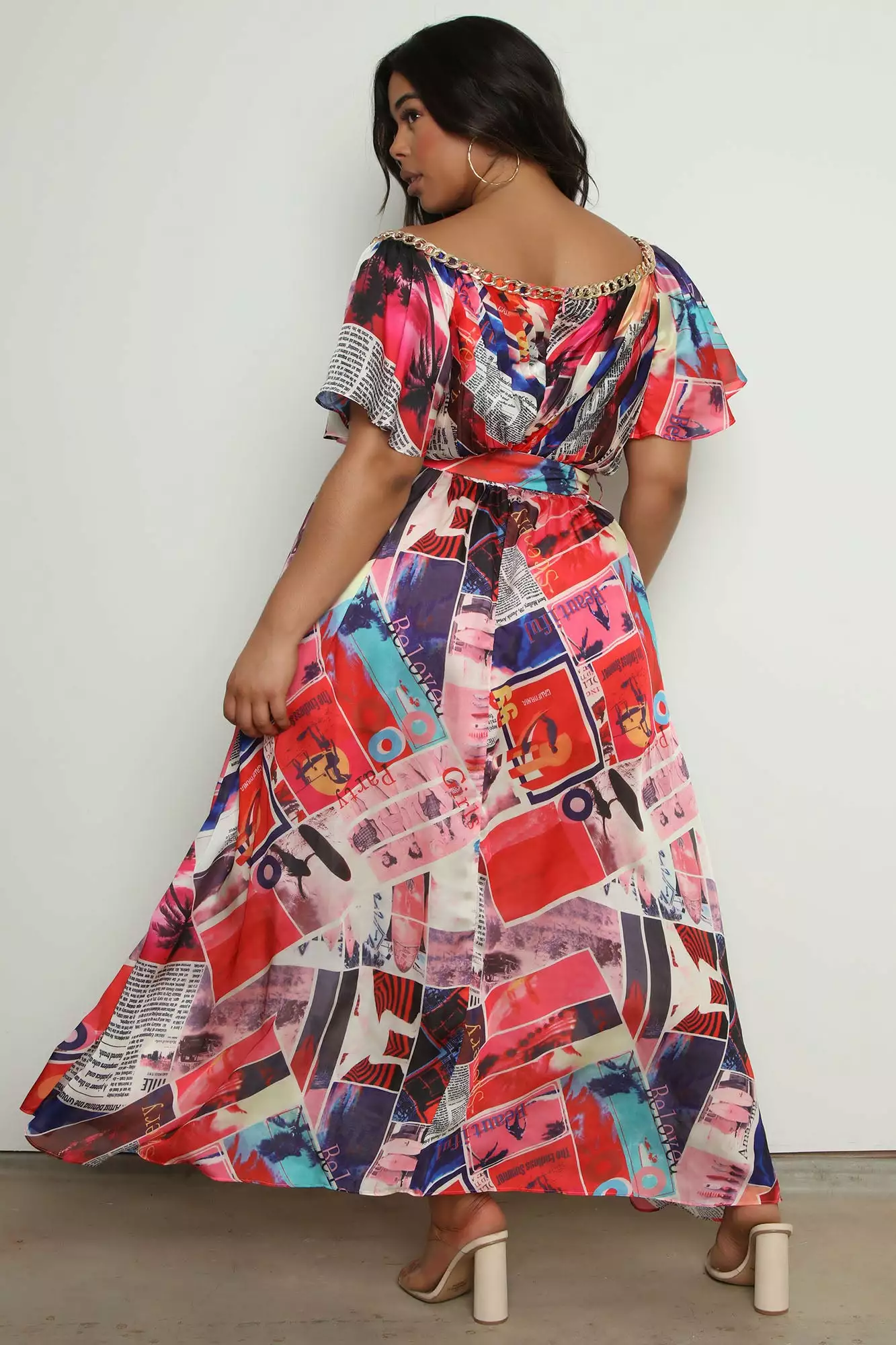 Fashion Nova Vogue Moment Printed Maxi Dress - Pink/combo 8 Fashion Nova Vogue Moment Printed Maxi Dress - Pink/combo - Image 6