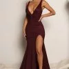 Fashion Nova Milana Maxi Dress - Burgundy -Fashion Nova Dresses Shop 04 28 22Studio2 ME KP 09 32 39 8 MF2973 Burgundy 1685 SG