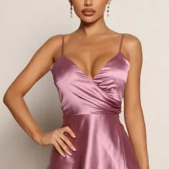 Fashion Nova Mia Satin Maxi Dress - Mauve -Fashion Nova Dresses Shop 04 28 22Studio2 ME KP 09 38 08 10 MF21146 Mauve 1703 SG