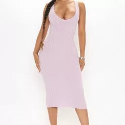 Fashion Nova Kallan Sleeveless Midi Dress - Lavender