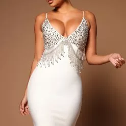 Fashion Nova Adelaide Embellished Bandage Mini Dress - White -Fashion Nova Dresses Shop 05 02 22Studio5 SN KP 10 16 21 4 GWZ305 White 2702 EH
