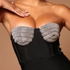 Fashion Nova Karoline Embellished Midi Dress - Black -Fashion Nova Dresses Shop 05 02 22Studio5 SN KP 11 17 02 13 GWX178 Black 2856 EH