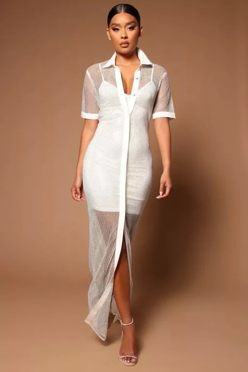 Fashion Nova Gina Embellished Dress - White -Fashion Nova Dresses Shop 05 02 22Studio5 SN KP 11 47 18 18 A95965 White 2931 KL