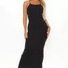 Fashion Nova Janessa Lace Up Maxi Dress - Black -Fashion Nova Dresses Shop 05 03 21Studio1 JP SM 15 20 50 66 JD42706 Black 4057 JK