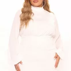 Fashion Nova Kisses Smocked Mini Dress - White -Fashion Nova Dresses Shop 05 03 22Studio1 KJ AC 10 15 51 8 HF22A926 White 2483 PLUS PB