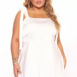 Fashion Nova Your Favorite One Satin Mini Dress - White 15 Fashion Nova Your Favorite One Satin Mini Dress - White -Fashion Nova Dresses Shop 05 03 22Studio1 KJ AC 10 24 44 9 32169SK White 2496 PLUS PB