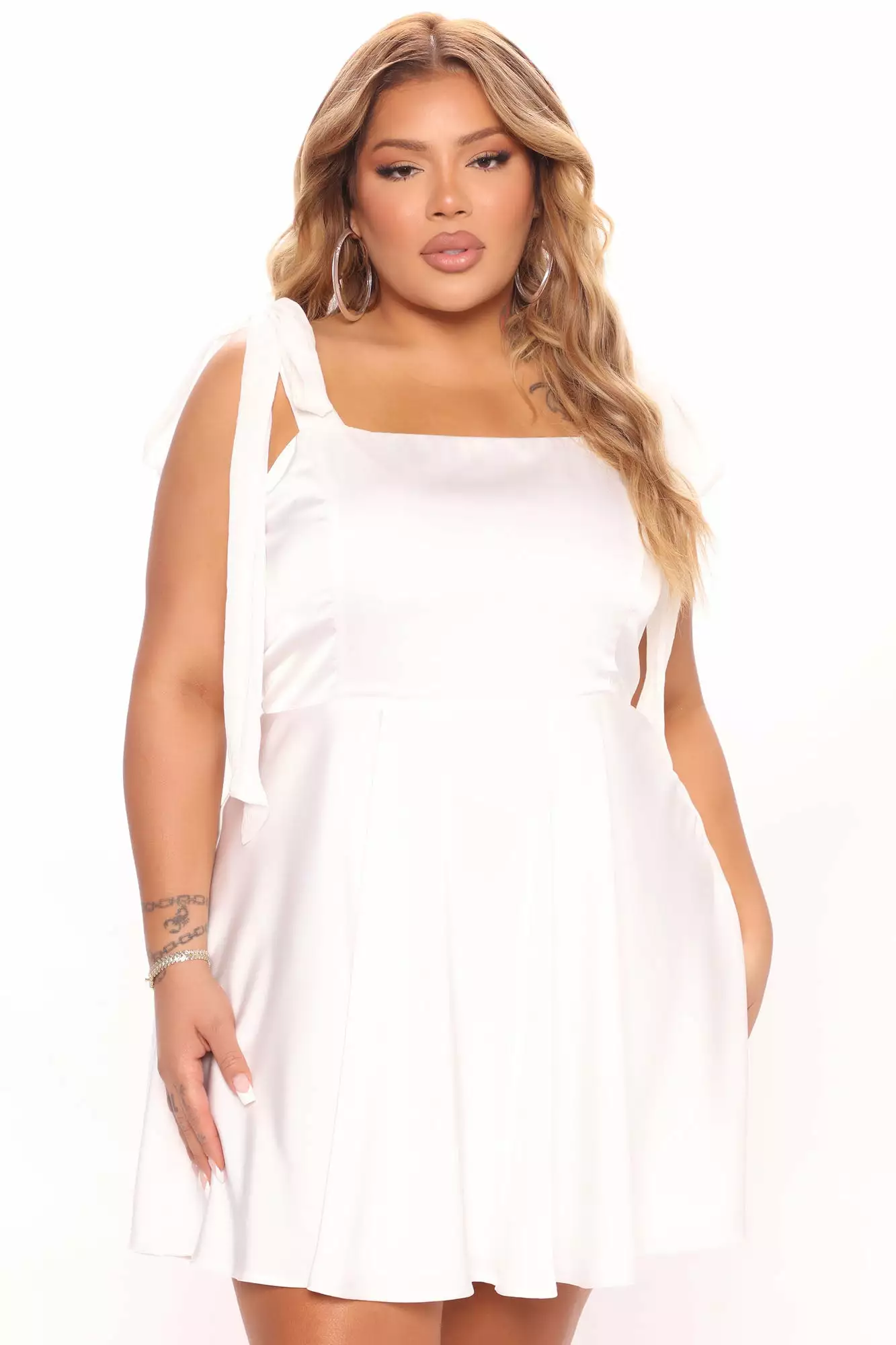 Fashion Nova Your Favorite One Satin Mini Dress - White 8 Fashion Nova Your Favorite One Satin Mini Dress - White - Image 6