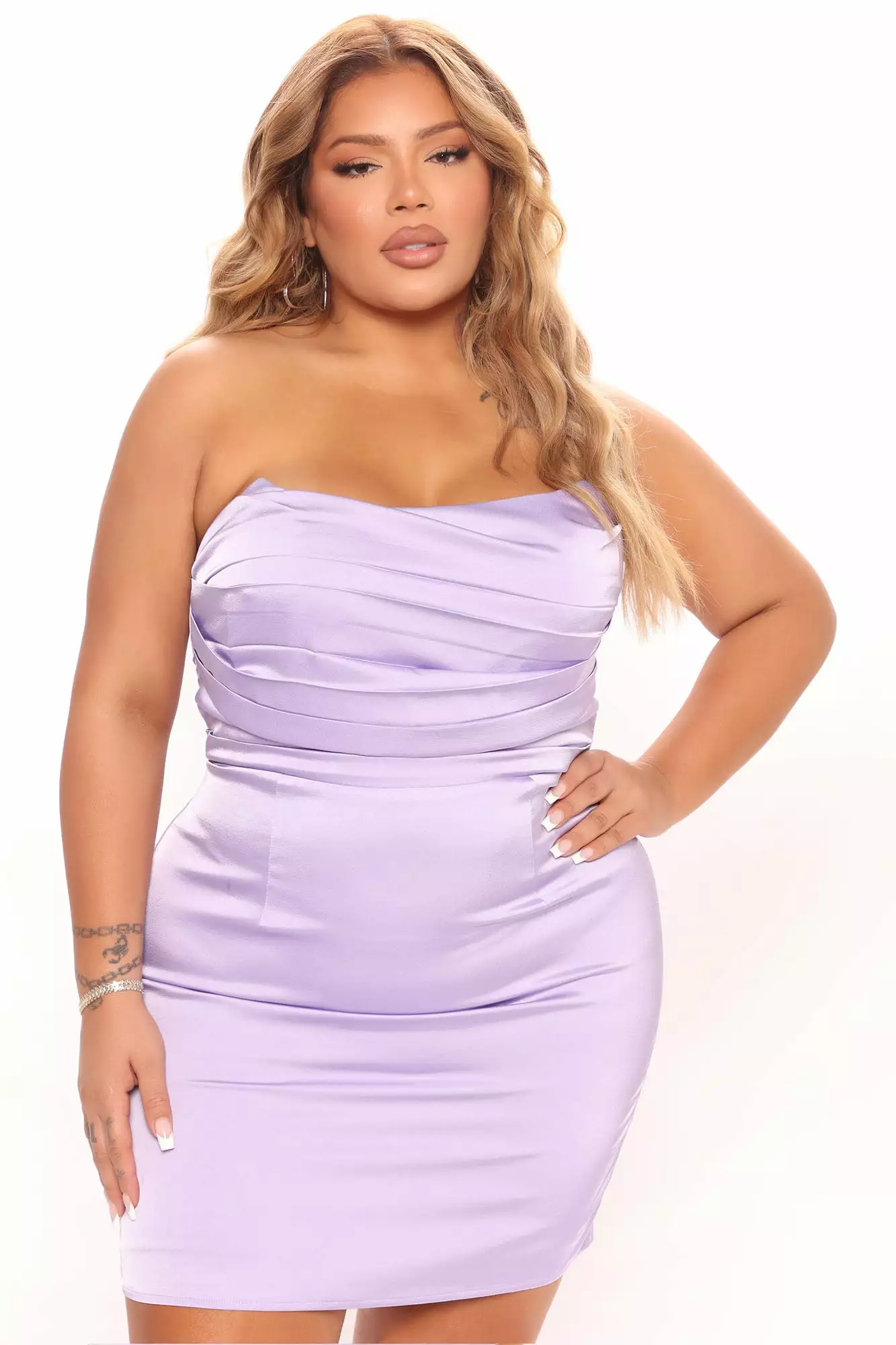 Fashion Nova Georgie Satin Mini Dress - Lavender 8 Fashion Nova Georgie Satin Mini Dress - Lavender - Image 6