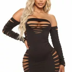 Fashion Nova It's A Look Mini Dress - Black -Fashion Nova Dresses Shop 05 03 22Studio3 MS 16 04 04 65 DR1865 Black 1770 KL