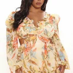 Fashion Nova Ready For Hawaii Maxi Dress - Yellow/combo -Fashion Nova Dresses Shop 05 04 21Studio1 ME RL 09 50 52 13 SD3100520FN Yellowcombo 4281 PLUS KL
