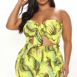 Fashion Nova Willa Crinkled Mini Dress - Yellow/combo -Fashion Nova Dresses Shop 05 04 21Studio1 ME RL 11 36 15 45 DM1927 Yellowcombo 4594 PLUS EH