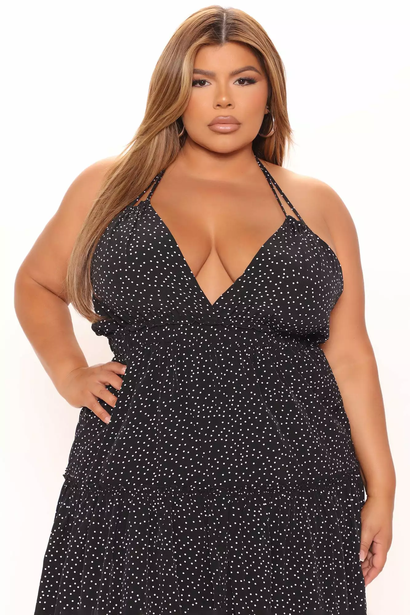 Fashion Nova Brunch Mood Polka Dot Mini Dress - Black/combo 7 Fashion Nova Brunch Mood Polka Dot Mini Dress - Black/combo - Image 5