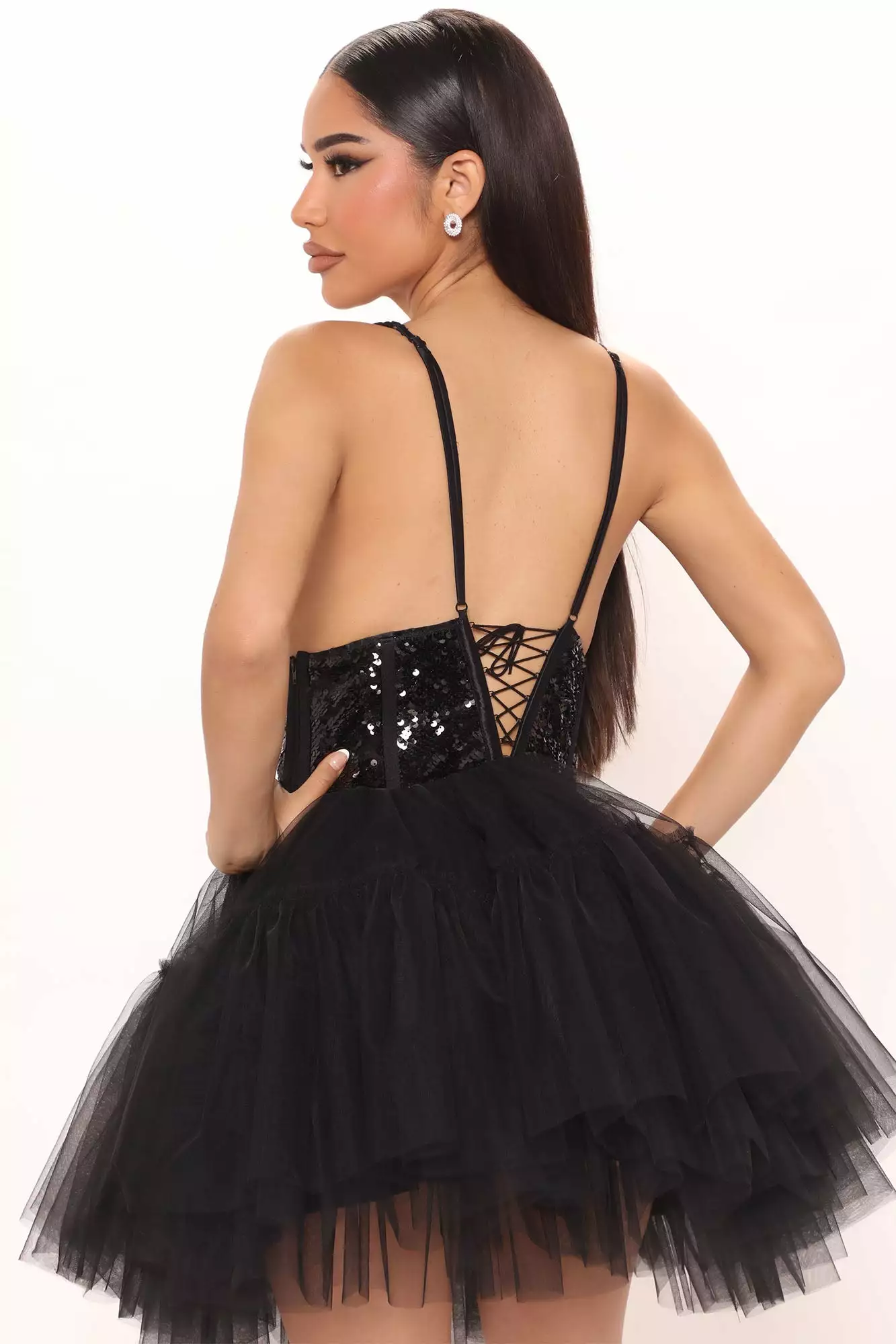 Fashion Nova Queen Of Hearts Mini Dress - Black 5 Fashion Nova Queen Of Hearts Mini Dress - Black - Image 3