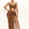 Fashion Nova Maxin' Relaxin' Maxi Dress - Brown/combo -Fashion Nova Dresses Shop 05 07 21Studio2 ME RL 10 36 16 11 D3922 Browncombo 7416 EH