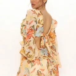 Fashion Nova Ready For Hawaii Maxi Dress - Yellow/combo -Fashion Nova Dresses Shop 05 07 21Studio2 ME RL 11 22 24 26 SD3100520FN Yellowcombo 7576 KL