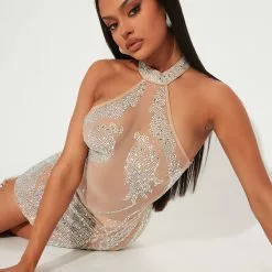 Fashion Nova Body Shimmer Mesh Mini Dress - Nude 13 Fashion Nova Body Shimmer Mesh Mini Dress - Nude -Fashion Nova Dresses Shop 05 10 22Studio4 CS MR 16 17 02 21 BDS61702 Nude 9664 SHINTANI EH