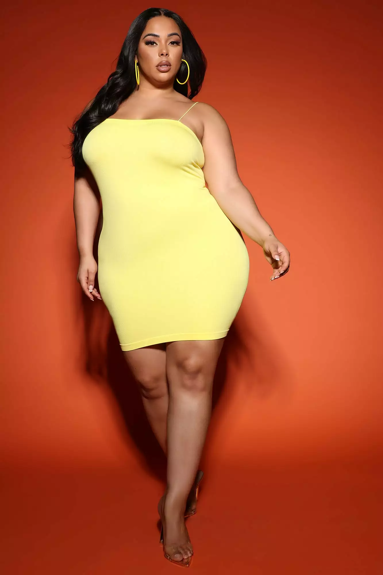 Fashion Nova Shelby Seamless Mini Dress - Yellow 8 Fashion Nova Shelby Seamless Mini Dress - Yellow - Image 6